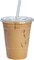 [16 oz. - 50 Count Clear PET Cups with Lids, Disposable Coffee Cups with Flat Lids - Ideal for Cold Beverages, Smoothies, and to-Go Drinks - Formerly Comfy Package